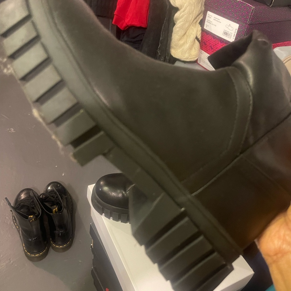 Chunky Black Platform Boots